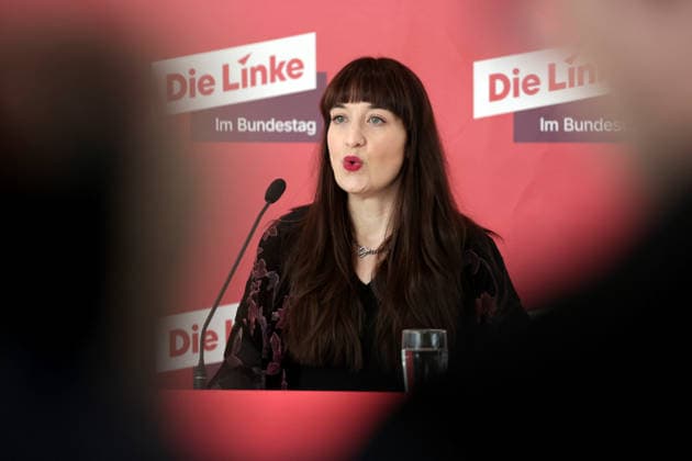 Heidi Reichinnek, Chair of the Bundestag parliamentary group of Die Linke, remarks before the meeting of the Bundestag parliamentary group, Berlin, October 6, 2026