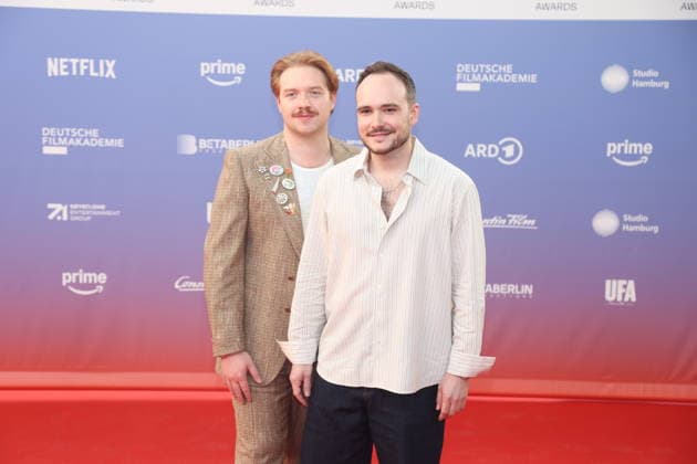 Samuel N. Schwarz and Valentin Wanker at the 27th First Steps Awards ceremony in 2026 at the Theater des Westens in Berlin, October 5, 2026 Copyright: xAgenturxMatthiasxWehnertx xM.xGränzdörferx