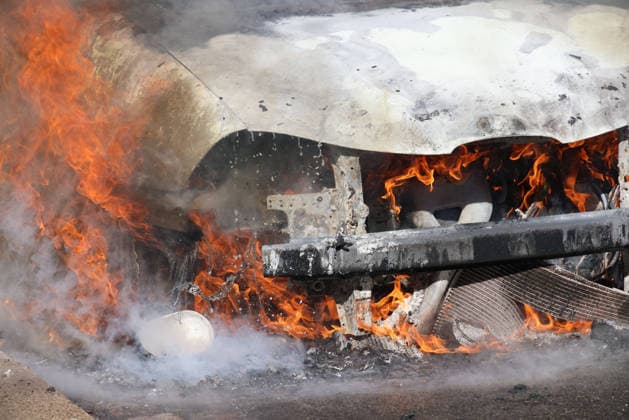 Seat Goes Up in Flames, October 6, 2026, Chemnitz, Jahnstraße, Around 1:15 p.m., firefighters from the Chemnitz Fire Department were called to Jahnstraße. A Seat was reportedly on fire there. Upon arrival, the firefighters confirmed the report