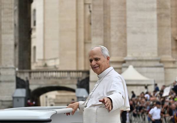 RECORD DATE NOT STATED Italy, Rome,Vatican 2026-10-07 : Pope Leo XIV during his weekly general audience in St Peter s Square Italy, Rome,Vatican 2026-10-07 : Pope Leo XIV during his weekly general audience in St Peter s Square Copyright alessia.giuliani CPP EDITORIAL USE ONLY - NO BOOKS Copyright: xAlessiaxGiuliani Catholicpressphotox