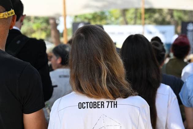 October 7, 2026, Kfar Aza, Israel: KFAR AZA, ISRAEL, OCTOBER 7, 2026: Residents and families gather for a memorial ceremony at Kibbutz Kfar Aza at 6:29 a.m., marking three years since the Hamas-led attack on southern Israel on October 7, 2023. Kfar Aza, a community near the Gaza border, was among the Israeli communities hardest hit during the assault. The ceremony began at the time the attack started three years earlier as communities across southern Israel held commemorations for the victims. Photo JNA Press. Kfar Aza Israel - ZUMAq101 20261007_zna_q101_022 Copyright: xPaulinaxPatimerx
