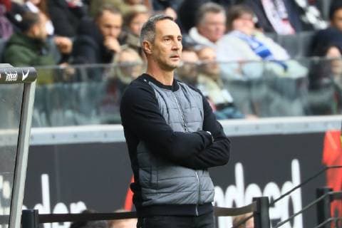 Trainer Adi Hütter Eintracht Frankfurt 02 03 2019 Eintracht Frankfurt vs TSG 1899 Hoffenheim Commerzbank Arena 24 Matchday Bundesliga DISCLAIMER DFL regulations prohibit any use of photographs as image sequences and or quasi video