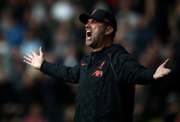 Bilder des Jahres 2021, Sport 10 Oktober Sport Themen der Woche KW41 Sport Bilder des Tages Mandatory Credit: Photo by Michael Zemanek Shutterstock (12538820ak) Jurgen Klopp manager of Liverpool reacts Watford v Liverpool, Premier League, Football, Vicarage Road, Watford, UK - 16 Oct 2021 EDITORIAL USE ONLY No use with unauthorised audio, video, data, fixture lists, club league logos or live services. Online in-match use limited to 120 images, no video emulation. No use in betting, games or single club league player publications. Watford v Liverpool, Premier League, Football, Vicarage Road, Watford, UK - 16 Oct 2021 EDITORIAL USE ONLY No use with unauthorised audio, video, data, fixture lists, club league logos or live services. Online in-match use limited to 120 images, no video emulation. No use in betting, games or single club league player publications. Copyright: xMichaelxZemanek Shutterstockx 12538820ak