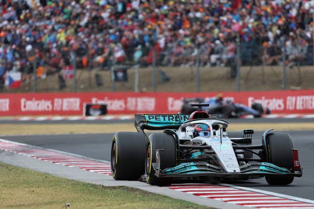 63 George Russell (GBR, Mercedes-AMG Petronas F1 Team), F1 Grand Prix of Hungary at Hungaroring on July 31, 2022 in Budapest, Hungary. (Photo by HOCH ZWEI Italy Photo Press) (Verwendung nur in Deutschland - GERMANY ONLY) *** 63 George Russell GBR, Mercedes AMG Petronas F1 Team , F1 Grand Prix of Hungary at Hungaroring on July 31, 2022 in Budapest, Hungary Photo by HOCH ZWEI Italy Photo Press Use only in Germany GERMANY ONLY