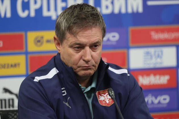 SERBIA press conference, PK, Pressekonferenz DRAGAN STOJKOVIC PIKSI selektor i trener fudbalera reprezentacije Srbije pres konferencija u sportskom centru FSS, Stara Pazova 23.09.2022. godine Foto: Fudbal, Srbija, Pres konferencijaSERBIA FOOTBALL Stara Pazova Sports center Stara Pazova Serbia Copyright: xMarkoxMetlas xMNxPressx
