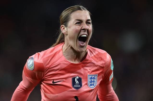 Bilder des Jahres 2023, Sport 04 April Sport Themen der Woche KW14 Sport Bilder des Tages Mandatory Credit: Photo by Michael Zemanek Shutterstock (13857571ak) Mary Earps of England celebrates England Women v Brazil Women, Finalissima, CONMEBOL-UEFA Cup of Champions, Football, Wembley Stadium, London, UK - 06 Apr 2023 EDITORIAL USE ONLY No use with unauthorised audio, video, data, fixture lists, club league logos or live services. Online in-match use limited to 120 images, no video emulation. No use in betting, games or single club league player publications. England Women v Brazil Women, Finalissima, CONMEBOL-UEFA Cup of Champions, Football, Wembley Stadium, London, UK - 06 Apr 2023 EDITORIAL USE ONLY No use with unauthorised audio, video, data, fixture lists, club league logos or live services. Online in-match use limited to 120 images, no video emulation. No use in betting, games or single club league player publications. Copyright: xMichaelxZemanek Shutterstockx 13857571ak
