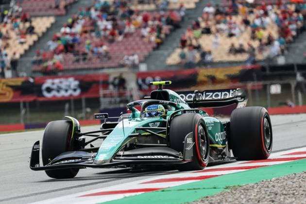 14 Fernando Alonso (ESP, Aston Martin Aramco Cognizant F1 Team), F1 Grand Prix of Spain at Circuit de Barcelona-Catalunya on June 2, 2023 in Barcelona, Spain. (Photo by HOCH ZWEI Italy Photo Press) (Verwendung nur in Deutschland - GERMANY ONLY) *** 14 Fernando Alonso ESP, Aston Martin Aramco Cognizant F1 Team , F1 Grand Prix of Spain at Circuit de Barcelona Catalunya on June 2, 2023 in Barcelona, Spain Photo by HOCH ZWEI Italy Photo Press Use in Germany GERMANY ONLY