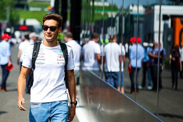 RUSSELL George (gbr), Mercedes AMG F1 Team W14, portrait during the 2023 Formula 1 Rolex Grosser Preis von Osterreich, 2023 Austrian Grand Prix, 9th round of the 2023 Formula One World Championship, WM, Weltmeisterschaft from June 30 to July 2, 2023 on the Red Bull Ring, in Spielberg, Austria Copyright: xFlorentxGooden DPPI IPAxSportx x xIPAxSportx 0 IPA_IPA38967487