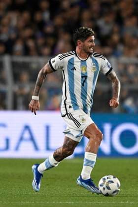 BUENOS AIRES, ARGENTINA - OCTOBER 12: Rodrigo De Paul of Argentina during the FIFA World Cup, WM, Weltmeisterschaft, Fussball 2026 Qualifier match between Argentina and Paraguay at Estadio Mas Monumental Antonio Vespucio Liberti on October 12, 2023 in Buenos Aires, Arg Argentina v Paraguay : FIFA World Cup 2026 Qualifier match Copyright: xDiegoxHalisz SFSIx