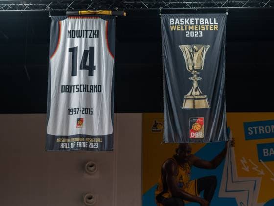 Dirk Nowitzky, GER, Germany vs Montenegro, International match, A mens national team, Basketball, DBB, Qualification, FIBA EuroBaskets 2025, 22 02 2024, GER, Germany vs Montenegro, International match, A mens national team, Basketball, DBB, Qualification, FIBA EuroBaskets 2025, 22 02 2024 Ludwigsburg Copyright: xEibner-Pressefoto SaschaxWaltherx EP_EER