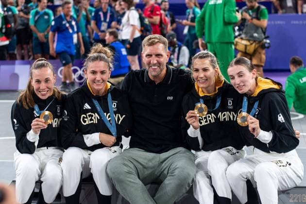 BRUNCKHORST Svenja Germany, 21 , FRA, Olympic Games Paris 2024, Germany GER vs Spain ESP , 3x3 Basketball, Womens Final, 05 08 2024 FRA, Olympic Games Paris 2024, Germany GER vs Spain ESP , 3x3 Basketball, Womens Final, 05 08 2024 Paris Copyright: xEibner-Pressefoto Memmlerx EP_MMR