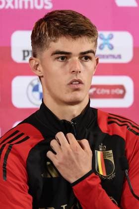 Belgium s Charles De Ketelaere pictured during a press conference, PK, Pressekonferenz of the Belgian national soccer team Red Devils, at the Royal Belgian Football Association s training center, in Tubize, Tuesday 03 September 2024. The Red Devils are playing against Israel on Friday, for the Uefa Nations League 2025. BRUNOxFAHY x99649585x