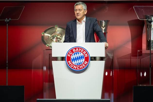 Herbert Heiner FC Bayern Muenchen, President , GER, FC Bayern Muenchen, Football, Bundesliga, Members Meeting, Annual General Meeting, Season 2024 2025, 08 12 2024, Eibner Pressefoto Sascha Walther GER, FC Bayern Muenchen, Football, Bundesliga, Members Meeting, Annual General Meeting, Season 2024 2025, 08 12 2024 Muenchen Copyright: xEibner-Pressefotox EP_EER