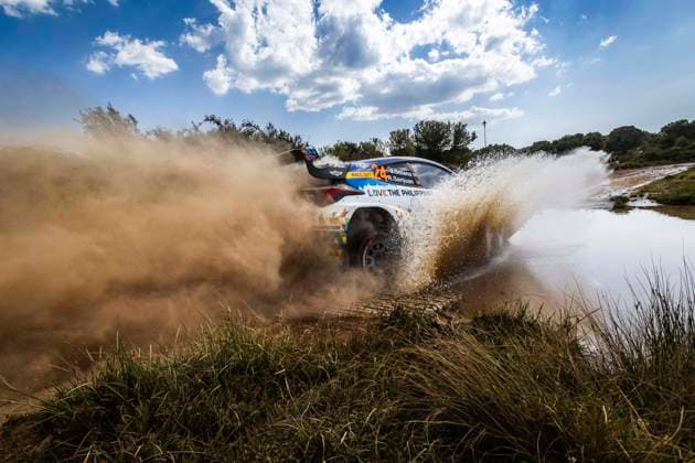 AUTO - WRC, Motorsport Rallye, WM - RALLY ITALIA SARDEGNA 2025 24 Jan Solans, Rodrigo SANJUAN, Toyota Yaris Rally2, action during the 2025 Rally Italia Sardegna, 6th round of the 2025 WRC World Rally Car Championship, from June 5 to 8, 2025 at Olbia, Italy - OlbiaItaly Copyright: xNikosxKatikisx