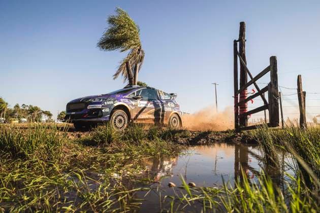 Sport Bilder des Tages AUTO - WRC, Motorsport Rallye, WM - RALLY DEL PARAGUAY 2025 51 Ghjuvanni ROSSI, Kylian SARMEZAN, Ford Fiesta Rally3, action during the 2025 Rally del Paraguay, 10th round of the 2025 WRC World Rally Car Championship, from August 28 to 31, 2025 at Encarnacion, Itapua, Paraguay - EncarnacionParaguay Copyright: xNikosxKatikisx