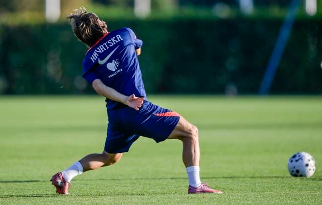 Croatian National Football Team training Luka Modric of Croatia during the Croatian national football team s training session ahead of the World Cup qualifiers. They face the Faroe Islands on September 5th and the Czech Republic on September 8th. IgorxSoban PIXSELL