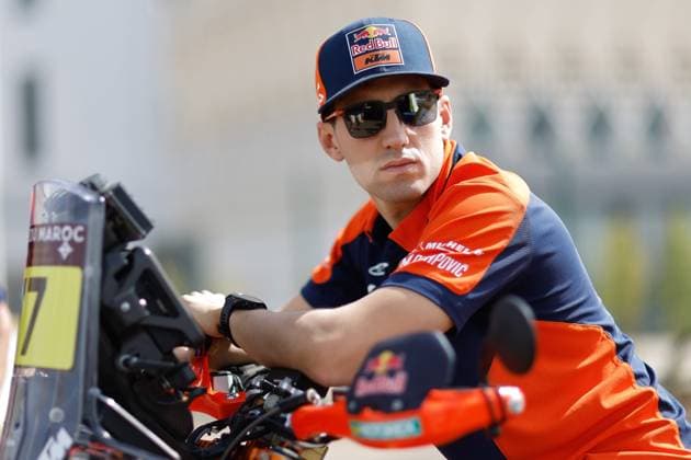 W2RC - RALLYE DU MAROC 2025 BENAVIDES Luciano (ARG), Red Bull KTM Factory Racing, KTM 450 Rally Factory, FIM W2RC, RallyGP, portrait, during the Scrutineering of the Rallye du Maroc 2025, 5th round of the 2025 WR2C from October 10 to 11, 2025 in Fes, Morocco - FesMorocco Copyright: xFREDERICxLExFLOCxHx