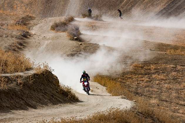 W2RC - RALLYE DU MAROC 2025 42 VAN BEVEREN Adrien (FRA), Monster Energy Honda HRC, Honda CRF 450, FIM W2RC, RallyGP, action during the Prologue of the Rallye du Maroc 2025, 5th round of the 2025 WR2C on October 12, 2025 in Fes, Morocco - FesMorocco Copyright: xJULIENxDELFOSSEx