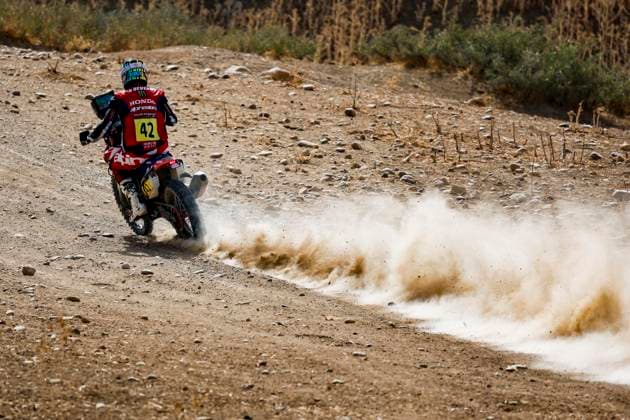 W2RC - RALLYE DU MAROC 2025 42 VAN BEVEREN Adrien (FRA), Monster Energy Honda HRC, Honda CRF 450, FIM W2RC, RallyGP, action during the Prologue of the Rallye du Maroc 2025, 5th round of the 2025 WR2C on October 12, 2025 in Fes, Morocco - FesMorocco Copyright: xJULIENxDELFOSSEx