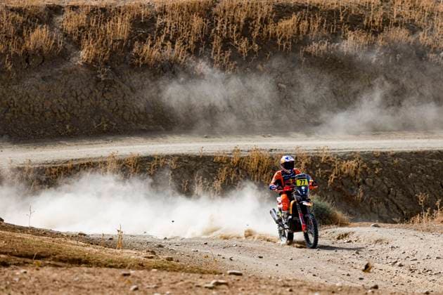 W2RC - RALLYE DU MAROC 2025 77 BENAVIDES Luciano (ARG), Red Bull KTM Factory Racing, KTM 450 Rally Factory, FIM W2RC, RallyGP, action during the Prologue of the Rallye du Maroc 2025, 5th round of the 2025 WR2C on October 12, 2025 in Fes, Morocco - FesMorocco Copyright: xJULIENxDELFOSSEx