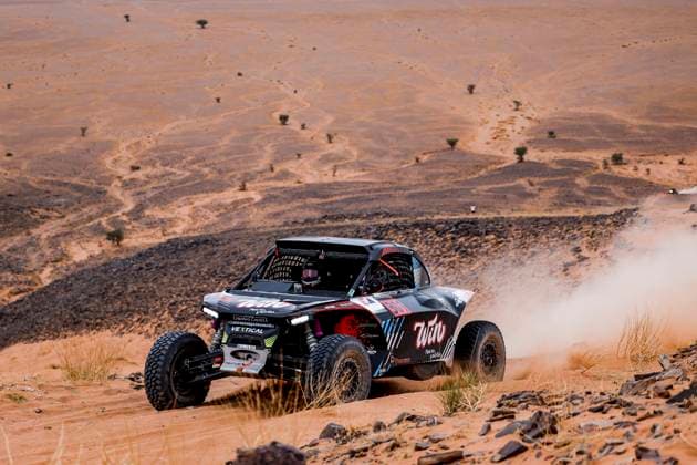 W2RC - RALLYE DU MAROC 2025 301 CAVIGLIASSO Nicolas (ARG), PERTEGARINI Valentina (ARG), Taurus T3Max, BBR Motorsport, FIA W2RC, Challenger T3.1, action during the Stage 4 of the Rallye du Maroc 2025, 5th round of the 2025 WR2C on October 16, 2025 around Erfoud, Morocco - ErfoudMorocco Copyright: xJULIENxDELFOSSEx