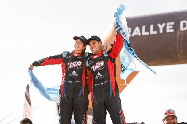 W2RC - RALLYE DU MAROC 2025 301 CAVIGLIASSO Nicolas (ARG), PERTEGARINI Valentina (ARG), Taurus T3Max, BBR Motorsport, FIA W2RC, Challenger T3.1, portrait during the Stage 5 of the Rallye du Maroc 2025, 5th round of the 2025 WR2C on October 17, 2025 around Erfoud, Morocco - ErfoudMorocco Copyright: xJULIENxDELFOSSEx