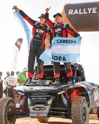 W2RC - RALLYE DU MAROC 2025 301 CAVIGLIASSO Nicolas (ARG), PERTEGARINI Valentina (ARG), Taurus T3Max, BBR Motorsport, FIA W2RC, Challenger T3.1, portrait during the Stage 5 of the Rallye du Maroc 2025, 5th round of the 2025 WR2C on October 17, 2025 around Erfoud, Morocco - ErfoudMorocco Copyright: xJULIENxDELFOSSEx