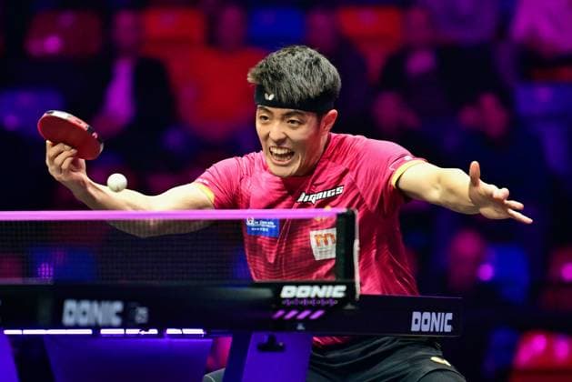Dang Qiu, Germany, Borussia Düsseldorf, wins in the quarter-finals of the WTT Champions Frankfurt against his club colleague Anton Källberg Sweden Dang Qiu, Germany, Borussia Düsseldorf, European Champion 2022 and winner of the WTT Star Contender 2025, wins on November 8 in the quarterfinals of the $500,000 WTT Champions Frankfurt 2025 at the Süwag Energie ARENA and reaches the semifinals on Sunday by defeating his Düsseldorf club colleague Anton Källberg Sweden Frankfurt Süwag Energie ARENA, former Ballsporthalle Frankfurt Germany, Germany