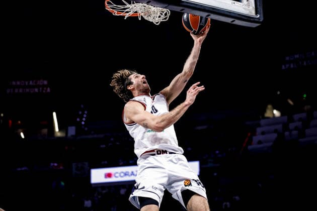 Leandro Bolmaro Kosner Baskonia Vitoria-Gasteiz - EA7 Emporio Armani Olimpia Milano Euroleague 2025-26 Round 14 Vitoria-Gasteiz, 04 12 2025 Foto MarcoBrondi CIAMILLO-CASTORIA Vitoria-Gasteiz Fernando Buesa Arena Paesi Baschi Spagna Copyright: xMarcoxBrondix