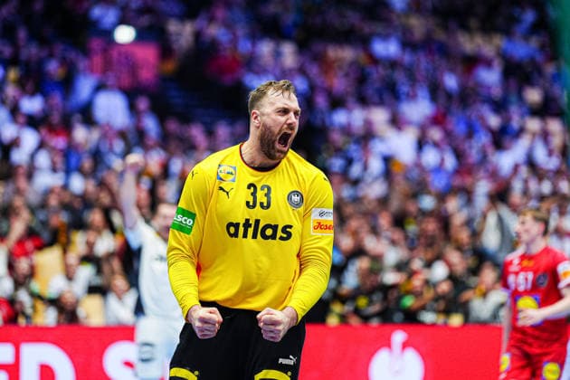 Andreas Wolff Germany, 33 DEN, Germany vs. Austria, Handball, EHF European Championship 2026, Group A, Matchday 1, 15 01 2026 DEN, Germany vs. Austria, Handball, EHF European Championship 2026, Group A, Matchday 1, 15 01 2026 Herning Copyright: xEibner-Pressefoto MarcelxvonxFehrnx EP_MFN