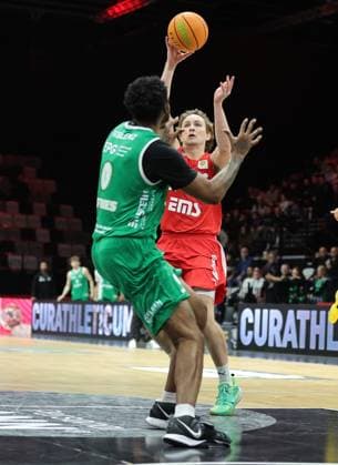 31 01 2026 Basketball Season 2025 2026 2 Bundesliga Pro A 20 Matchday Nuremberg Falcons Basketball Club NBC EPG Baskets Koblenz Sportfoto Zink DaMa xdaxmax Decorian Jeffries 0, EPG Guardians Koblenz Cartee Dean Whitt 2, Nuremberg Falcons BC NBC