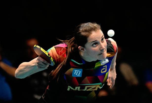 Sabine Winter, Germany, TSV Dachau, in the quarter-finals of the Europe Top 16 in Montreux Europe Top 16 Cup 2026 in the Salle Omnisport du Pierrier in Montreux February 7 Sabine Winter, Germany, TSV Dachau, finalist of the WTT Champions Montpellier and Europoranglist leader, wins in the quarter-finals against Maria Xiao, Spain, and qualifies for the World Cup Montreux Montreux Clarens, Salle Omnisport du Pierrier Vaud Switzerland