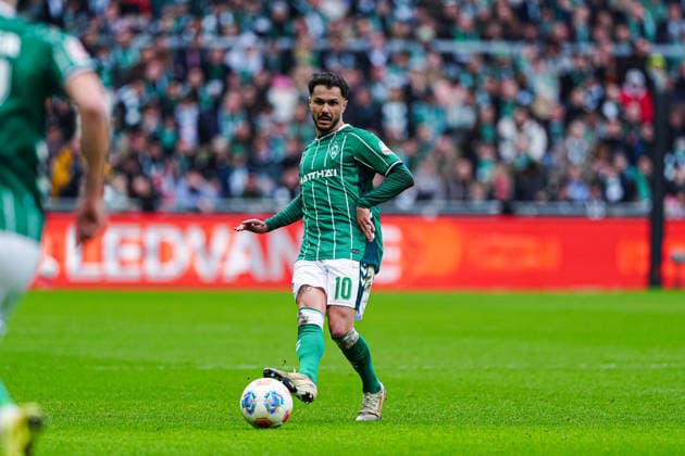 Leonardo Bittencourt SV Werder Bremen, 10 GER, SV Werder Bremen vs FSV Mainz 05, Football, Bundesliga, Matchday 26, Season 2025 2026, 15 03 2026 DFL REGULATES PROHIBIT ANY USE OF PHOTOGRAPHS AS IMAGE SEQUENCES AND OR QUASI VIDEO GER, SV Werder Bremen vs FSV Mainz 05, Football, Bundesliga, Matchday 26, Season 2025 2026, 15 03 2026 Bremen Copyright: xEibner-Pressefoto MarcelxvonxFehrnx EP_MFN