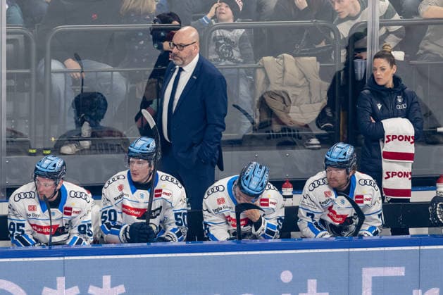 Eric Dubois Co Coach, ERC Ingolstadt GER, EHC Red Bull Muenchen vs ERC Ingolstadt, Ice Hockey, DEL, Playoffs, Quarterfinals Game 3, Season 2025 2026, 29 03 2026 GER, EHC Red Bull Muenchen vs ERC Ingolstadt, Ice Hockey, DEL, Playoffs, Quarterfinals Game 3, Season 2025 2026, 29 03 2026 Muenchen Copyright: xEibner-Pressefoto FranzxFeinerx EP_HFR
