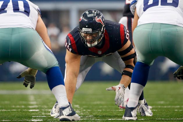 October 05, 2014: Houston Texans defensive end J.J. Watt (99) during the NFL, American Football Herren, USA game between the Houston Texans and the Dallas Cowboys at AT&T Stadium in Arlington, TX. The Cowboys defeated the Texans 20-17 in overtime. Copyright: xTimxWarnerx