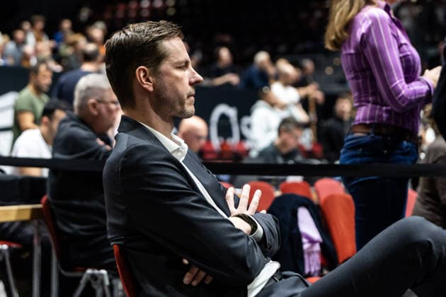 GER, easy Credit Basketball Bundesliga, 23 Matchday, Niners Chemnitz Ratiopharm Ulm 15 04 2026, Messe, Chemnitz, GER, easy Credit Basketball Bundesliga, 23 Matchday, Niners Chemnitz Ratiopharm Ulm Thorsten Leibenath, Sports Director Ratiopharm Ulm Photo Alexander Trienitz Chemnitz Messe Sachsen Germany