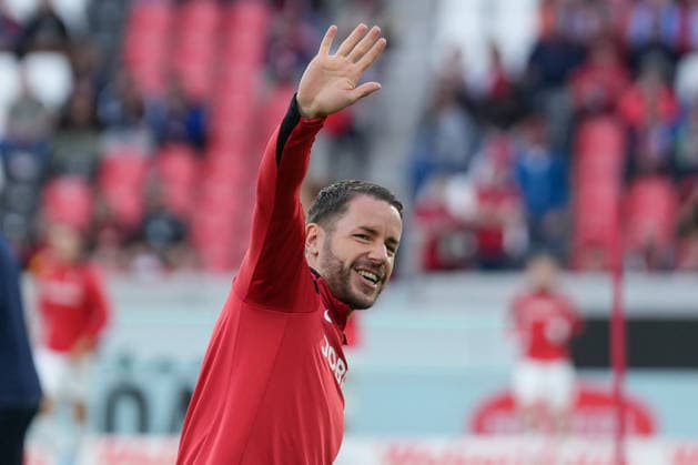 Christian Günter Christian Guenter SC Freiburg, 30 , Germany, Soccer, 1 Bundesliga, 32 Matchday, 2025 2026, SC Freiburg vs VfL Wolfsburg, 03 05 2026, Europa Park Stadion, Freiburg, DFL REGULATIONS PROHIBIT ANY USE OF PHOTOGRAPHS AS IMAGE SEQUENCES AND OR QUASI VIDEO Freiburg Europa Park Stadion Baden Württemberg Germany Copyright: xArnexAmbergx