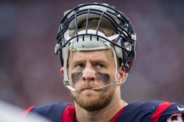 October 1, 2017: Houston Texans defensive end J.J. Watt (99) during the 3rd quarter of an NFL, American Football Herren, USA football game between the Houston Texans and the Tennessee Titans at NRG Stadium in Houston, TX. The Texans won the game 57-14...Trask Smith CSM Copyright: xTraskxSmithx