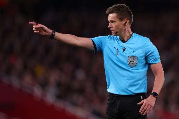 Referee, Daniel Siebert - Arsenal v Atletico Madrid, UEFA Champions League Semi-Final, Second Leg, Emirates Stadium, London, UK - 5th May 2026. No free usage or syndication, standard fees apply. Arsenal v Atletico Madrid, UEFA Champions League, Semi Final, Second Leg, Football, Emirates Stadium, London, UK - 05 May 2026London Emirates Stadium United Kingdom EDITORIAL USE ONLY No use with unauthorised audio, video, data, fixture lists, club league logos or live services. Online in-match use limited to 120 images, no video emulation. No use in betting, games or single club league player publications. Copyright: xMDI Shutterstockx 16860348fs