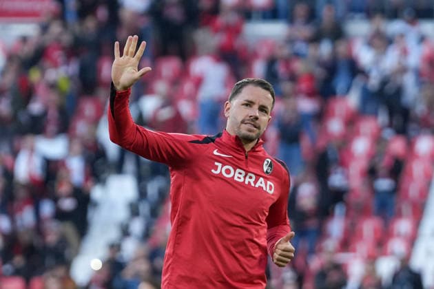 Christian Günter Christian Guenter SC Freiburg, 30 , Germany, football, UEFA Europa League, semi-final, second leg, 2025 2026, SC Freiburg vs SC Braga, 07 05 2026, Europa Park Stadion, Freiburg Europa Park Stadion Baden Württemberg Germany Copyright: xArnexAmbergx