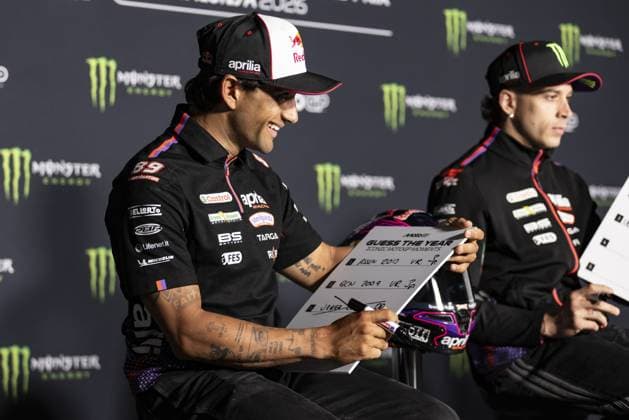 RECORD DATE NOT STATED MotoGP, 6th round of the World Championship, WM, Weltmeisterschaft in Catalonia Barcelona Barcelona (Spain), 14 05 2026 - Jorge Martin (89), Aprilia Racing rider, during a press conference, PK, Pressekonferenz at the 6th round of the MotoGP World Championship, Grand Prix Catalunya, Barcelona Spain Catalonia Spain Copyright: xJoaquimxGalantex