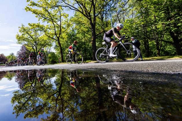 15 05 2026, GER, Road bike, Men Women Juniors, Season 2025, 26 TMP Jugentour Kleine Friedensfahrt, 1 stage circuit race Residenzstadt Gotha Lennard LANG SKULL Racing Team MTB On 3 competition days from 15 05 17 05 2026, almost 350 athletes from 7 countries competed in the categories Everyman, Beginner, U15m, U17w and U17m at the 25th edition of the TMP Jugentour Kleine Friedensfahrt 2025 In addition to the individual time trial, there are 3 further stages to be completed in the Gotha district, organized by RSC Waltershausen Gotha e V Stage 1 was a circuit in Gotha, with the U15m having to complete 16.8km, the U17w 25.2km and the U17m 31.5km 99867 Gotha Schloss Friedenstein Historisc Thüringen Germany