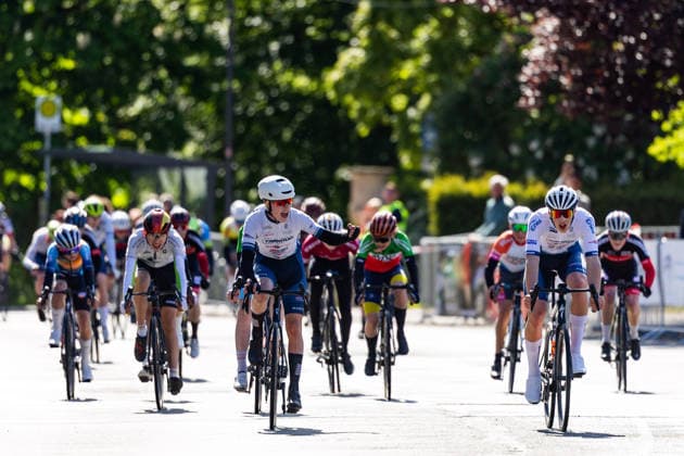 15 05 2026, GER, Road bike, Men Women Juniors, Season 2025, 26 TMP Jugentour Kleine Friedensfahrt, 1 stage circuit race Residenzstadt Gotha Igor Kedziora wins ahead of his teammate Oliver Kujawa after cheering too early before the finish line On 3 competition days from 15 05 17 05 2026, almost 350 athletes from 7 countries competed in the categories Everyman, Beginner, U15m, U17w and U17m at the start of the 25th edition of the TMP Jugentour Kleine Friedensfahrt 2025 In addition to the individual time trial, 3 further stages had to be completed in the Gotha district, organized by RSC Waltershausen Gotha e V Stage 1 was a circular route in Gotha, with the U15m having to complete 16.8km, the U17w 25.2km and the U17m 31.5km 99867 Gotha Schloss Friedenstein Historisc Thüringen Germany