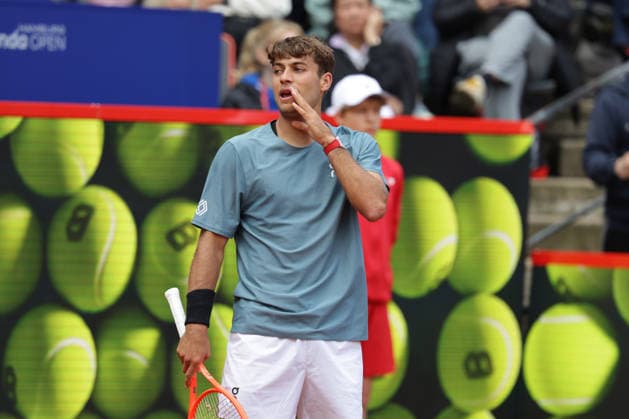 2026 05 19, xFSx, Bitpanda Open Hamburg ATP500, round of 16, mens tennis tournament in Hamburg , Am Rothembaum in Hamburg , Flavio Cobolli ITA disappointed, disappointed looking, dissapointed, sad, frustrated, frustrated, frustrated Copyright: HMBxMedia FernandoxSoares