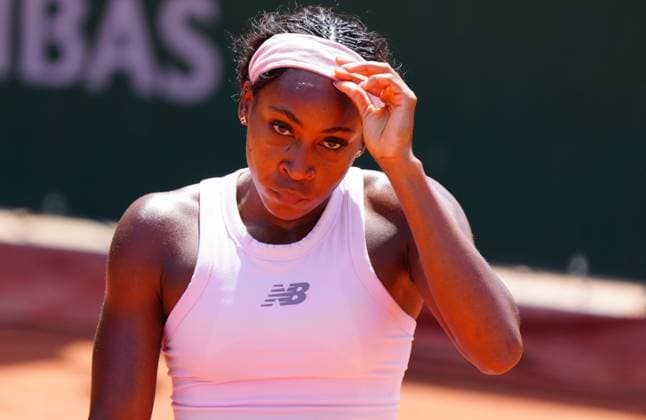 Sport Bilder des Tages Coco Gauff practices French Open Tennis, Saturday Previews, Qualifying and Practice, Tennis, Roland Garros, Paris, France - 23 May 2026Paris Roland Garros France EDITORIAL USE ONLY No use with unauthorised audio, video, data, fixture lists, club league logos or live services. Online in-match use limited to 120 images, no video emulation. No use in betting, games or single club league player publications. Copyright: xJavierxGarcia Shutterstockx 16887393bc