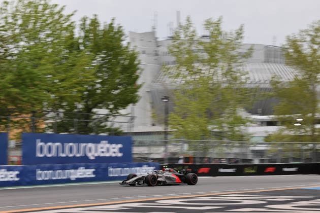 IPA85024809 - (5) Gabriel Bortoleto (BRA) - Audi Revolut F1 Team - Audi AR01 - Audi during the Qualify of Formula 1 AWS Canadian Grand Prix 2026 at Circuit Gilles Villeneuve in Montreal, Canada. Round 7 of the 2026 FIA Formula One World Championship, WM, Weltmeisterschaft held May 22-24, 2026. The Circuit Gilles Villeneuve on Ile Notre-Dame in Montreal, named after the legendary Ferrari driver, hosts the Sprint format for the seventh round. This event weekend features the F1 Sprint format, with a Sprint Shootout and Sprint Race in addition to the standard qualifying session and Grand Prix. during Formula 1 AWS Canadian Grand Prix 2026 - Round 7 - Circuit Gilles Villeneuve, Formula 1 Championship in , , May 23 2026 Copyright: xStefanoxFacchin xAlessioxDexMarcox xAvens-images.com AvensImages IPAxSportx xx 85024809