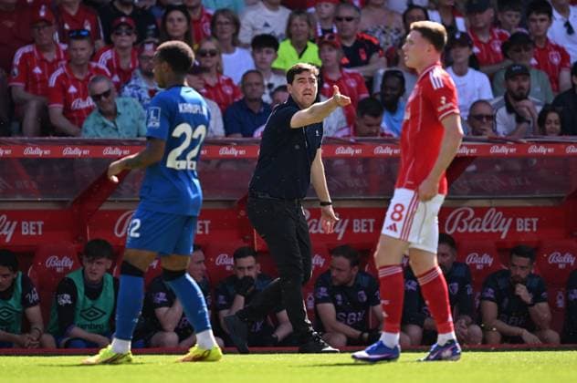 Andoni Iraola manager of Bournemouth on the touchline Nottingham Forest v AFC Bournemouth, Premier League, Football, City Ground, Nottingham, UK - 24 May 2026Nottingham City Ground United Kingdom EDITORIAL USE ONLY No use with unauthorised audio, video, data, fixture lists, club league logos or live services. Online in-match use limited to 120 images, no video emulation. No use in betting, games or single club league player publications. Copyright: xAnnaxGowthorpe Shutterstockx 16889857bq
