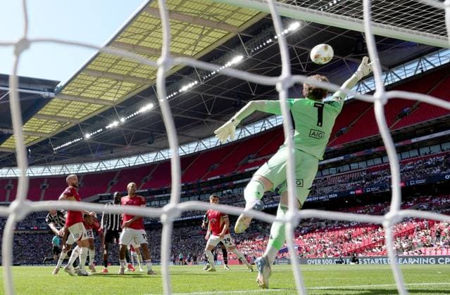 Lucas Ness of Notts County scores their side s second goal of the game Notts County v Salford City, EFL Sky Bet League Two, Play-Off Final, Football, Wembley Stadium, London, UK - 25 May 2026London Wembley Stadium United Kingdom EDITORIAL USE ONLY No use with unauthorised audio, video, data, fixture lists, club league logos or live services. Online in-match use limited to 120 images, no video emulation. No use in betting, games or single club league player publications. Copyright: xJedxLeicester Shutterstockx 16889927au