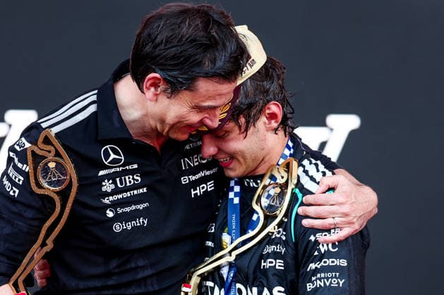 Andrea Kimi Antonelli of Italy and Mercedes AMG Petronas F1 Team and Toto Wolff, Executive Director of Mercedes AMG Petronas F1 Team , Race, F1 Grand Prix of Monaco, on 07 June 2026 in , Photo by Diogo Cardoso DeFodi Images Andrea Kimi Antonelli of Italy and Mercedes AMG Petronas F1 Team and Toto Wolff, Executive Director of Mercedes AMG Petronas F1 Team , Race, F1 Grand Prix of Monaco, on June 7, 2026 in , Photo by Diogo Cardoso DeFodi Images