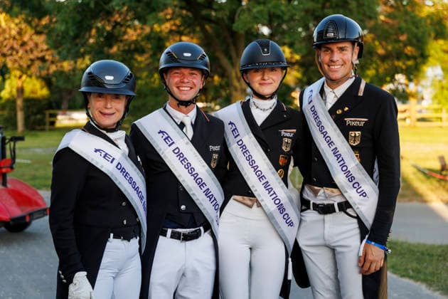 HAGEN a T W CDIO Nations Cup 2026, HAGEN a T W CDIO Nations Cup 2026 Covalliero Dressage Days 2026 Team Germany WANDRES Frederic GER, WERTH Isabell GER, ROTHENBERGER Semmieke GER, NETZ Raphael GER Impressions from the Sidelines: CDIO Nations Cup, Grand Prix de Dressage, Meggle Prize, Hagen a T W, Hof Kasselmann, July 3, 2026